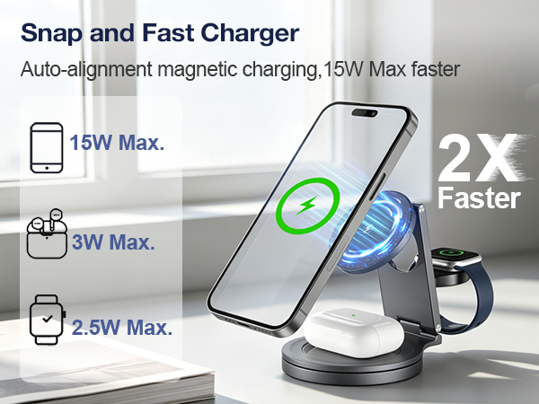 3-in-1 wireless charger
