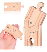 Toyvian Wooden Train Track - Expansion Pack Compatible with Thomas Wooden Train Railway Track Exp...