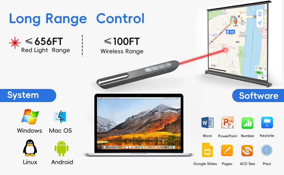 power point clicker wireless presentation remote computer clicker for presentations slide advancer