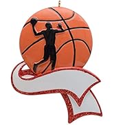 Basketball Boy Christmas Ornament Personalized Basketball Player Ornament Team Athlete Sports Fan...
