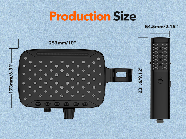 Shower Head Production Size