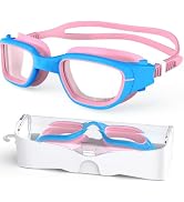 Zeligerstar Kids Swim Goggles,Swimming Goggles for Kids 6-14, Anti-Fog UV Protection Pool Goggles...