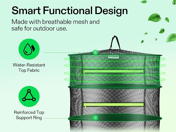mobile 4-layer mesh drying rack-2