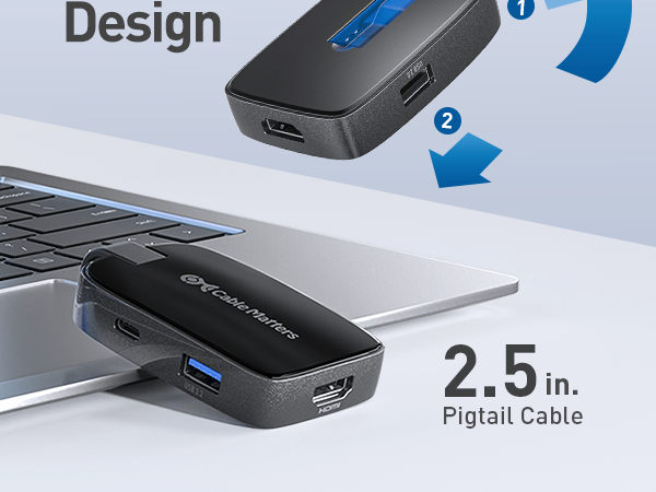 USB C HDMI Hub) Compatible with Thunderbolt 4 for MacBook, Dell XPS