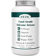 KEZE Pool Lube for O Ring Food Grade Waterproof Silicone Faucet Grease for Pool Filter Plumbing P...