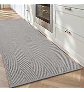 AMOAMI Kitchen Rugs-Absorbent Kitchen Runner Rugs Non Skid Washable-Easy to Clean Kitchen Mats fo...