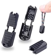25 Pack Zipper Pull Tabs Cord Ends Tips Shoe Lace End Clips Cord Lock for Paracord Molle Backpack...