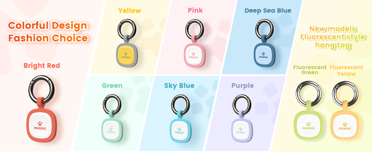 Pawaii QR Pet ID Tag, Silent Silicone Dog ID Tag, Modifiable Pet Online Profile