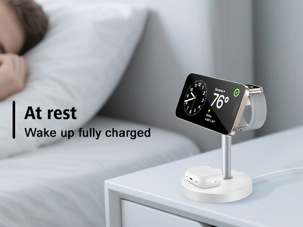magnetic charger charging station wireless iphone 3 in 1 magsafe phone watch fast airpods mag-safe