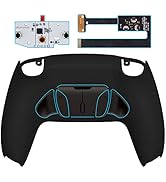 eXtremeRate Black Programmable Real Metal Buttons (RMB) Version RISE4 Remap Kit for PS5 Controlle...
