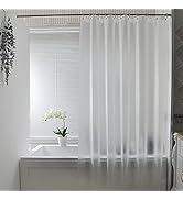 AooHome Frosted Shower Curtain Liner, Eva Extra Long Shower Curtain 72x78 Inch with 5 Bottom Magn...