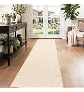 Waffle 2x8ft Runner Rug for Hallway: Extra Long Absorbent Bath Mat Washable Non Slip Kitchen Rug ...
