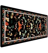 Vintage Butterfly & Botanical Desk Pad, Cottagecore Aesthetic Mouse Pad for Cozy Desk Setup, Deco...
