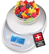 Pohl Schmitt Digital Food Kitchen Scale, Batteries Included, Multifunctional Weight Measuring Dev...