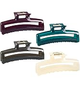 Vsiopy 4.7 Inch Big Hair Clips for Thick Hair Claw, Cute Hair Clips for Women Thin Hair, Rectangl...