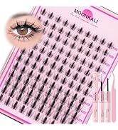 MOONKALI Wispy Lash Clusters Kit Manga Eyelash Clusters Natural Fairy Lashes Clusters Spiky 10-16...