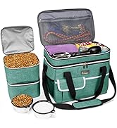 BAGLHER Dog Travel Bag for Supplies - Double-Layer Airline Approved Weekend Pet Travel Organizer ...