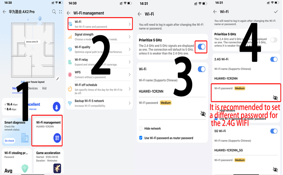 set up an independent 2.4G WiFi
