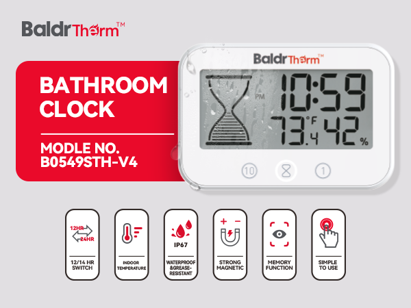 shower clock