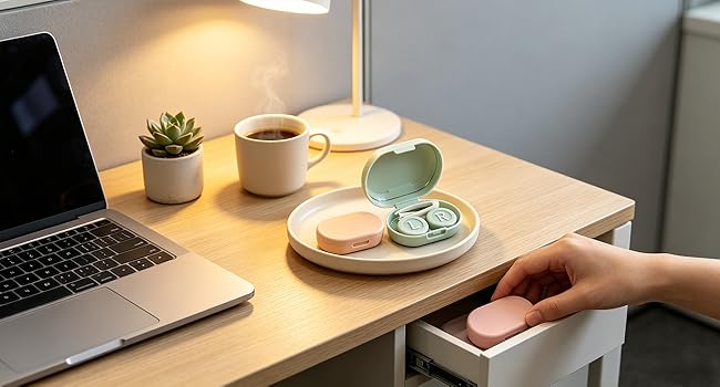 Desk Essential for Contact Lens Wearers — Always Within Reach
