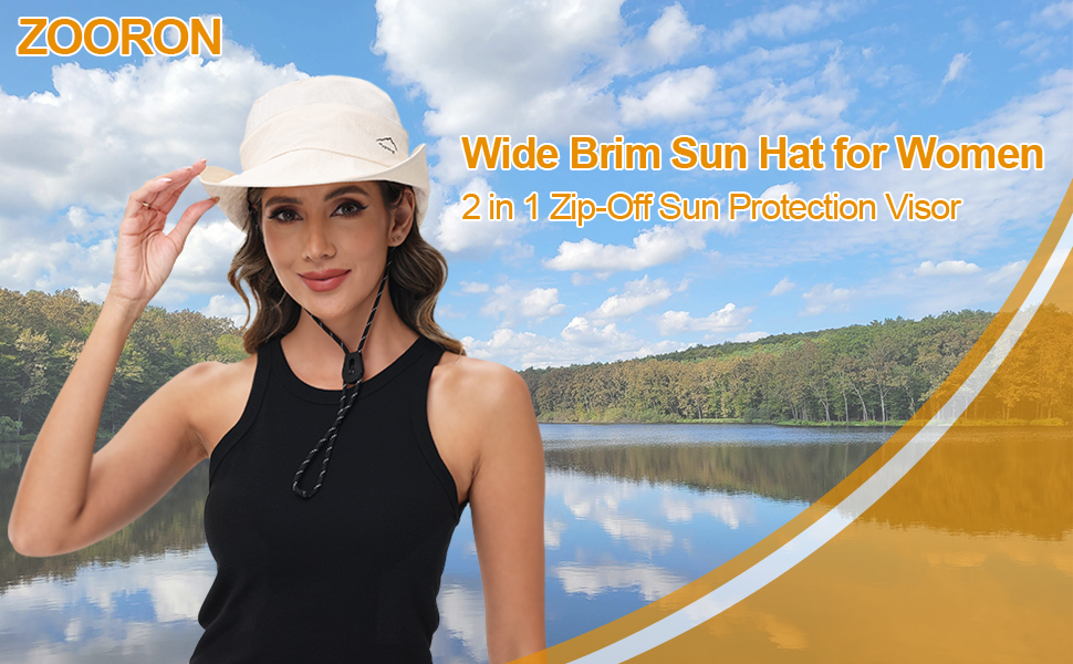 wide brim sun hat for women