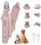 2 in 1 Dog Nail Clippers and Grinder with Lights & Cat Nail Clipper for Large Medium Small Dogs C...