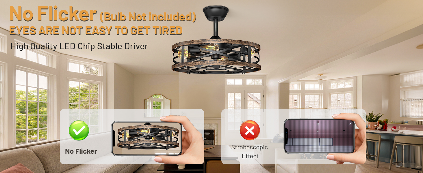 rustic ceiling fan with light