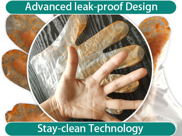 Clear Plastic Polyethylene Gloves for Restaurants