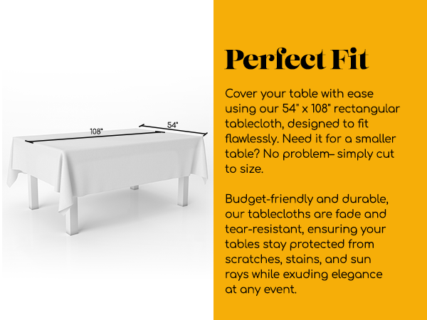 Grandipity Plastic Table Cloth White
