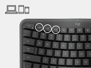 zoom of wave keys for business wireless ergonomic compact keyboard