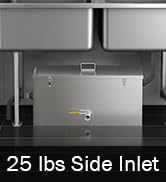 BEAMNOVA Commercial Grease Trap 25lbs Stainless Steel Interceptor, Side Inlet for Restaurant Home...
