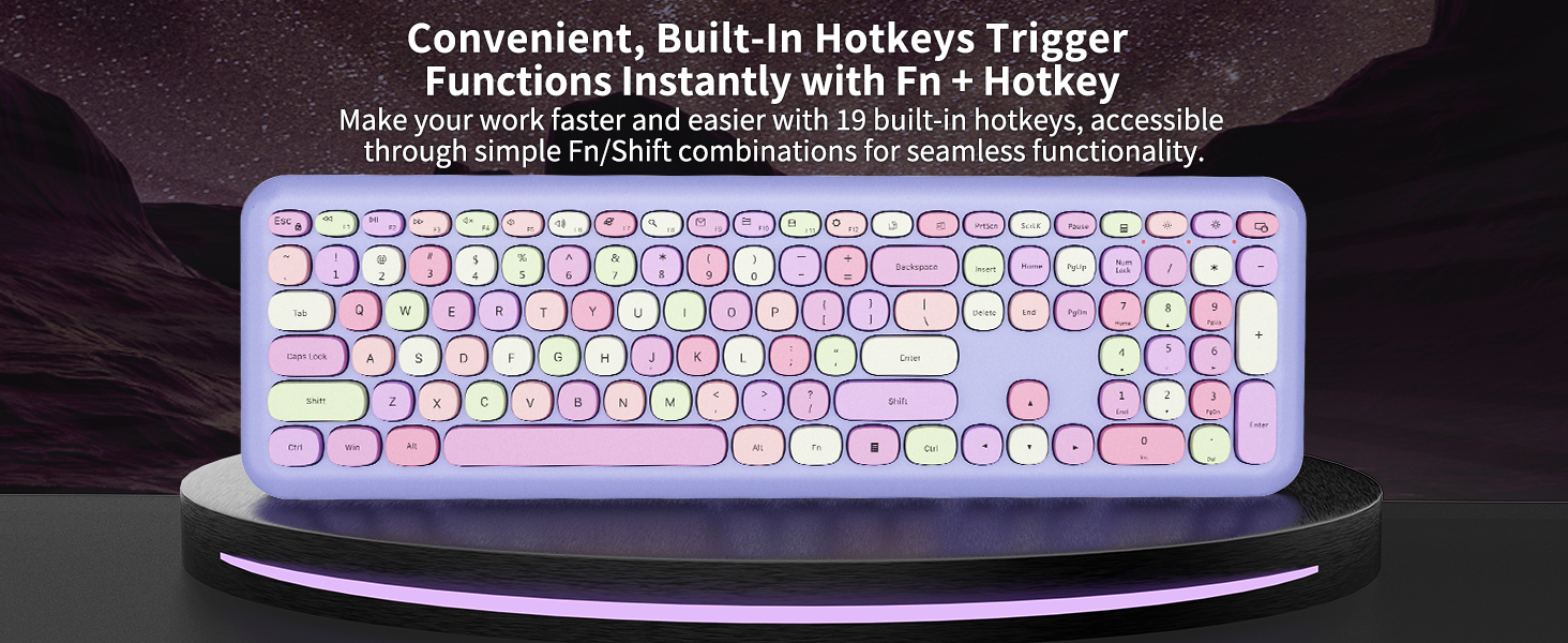 multicolor keyboard and mouse combo
