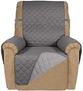 PureFit Reversible Quilted Recliner Sofa Cover, Water Resistant Furniture Protector, Washable Cou...