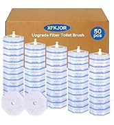 50 Count Toilet Wand Refills for Clorox ToiletWand - Upgrade 3-Layer Thickened Toilet Brush, 5X C...