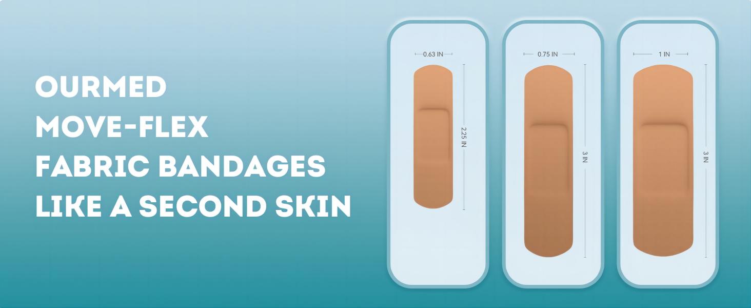 Flexible Fabric Adhesive Bandages