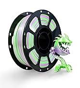 iBOSS Silk PLA+ Gradient 3D Printing Filament, 1KG Spool 1.75mm Silk Shiny Green Purple Gradient ...