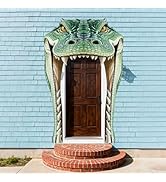 WADORN Crocodile Door Banner Decorations, Wildlife Animals Birthday Banners Porch Photo Jungle Wi...