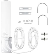 BOOBRIE 4G 5G LTE Antenna High Gain 10dBi OmniDirectional Outdoor Antenna SMA TS9 Connector 698-2...