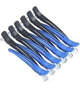 12 PCS Alligator Hair Clips for Styling No Crease Hair Clip for Women Makeup Hair Clips with Sili...