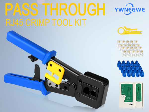 rj45 pass through crimp tool kit