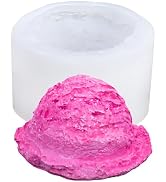 Liobelon Ice Cream Ball Silicone Mold with Edge, Multi-Use Mold for Chocolate, Fondant, Soap, Can...