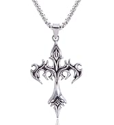 Zirloy Cross Necklace for Men, 24 Inches 316L Stainless Steel Mens Cross Necklaces, Personalized ...