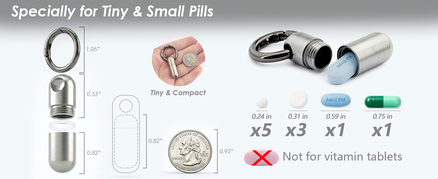 TC11 titanium pill case
