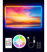 VOLIVO LED Lights for TV, 13.1ft RGB TV Backlight for 32-65 Inch TVs, Bluetooth APP & 20-Key Remo...
