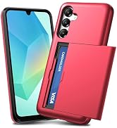 TOPAUX for Samsung A16 5G Wallet Case Galaxy A16 5G Wallet Case 2 Credit Card Holder Slide Cover ...