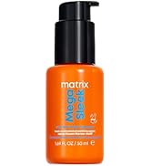 Matrix Mega Sleek 96H Anti-Frizz Topcoat Serum - Humidity Resistant Heat Protection, For Frizzy H...