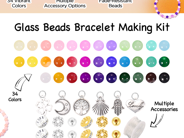Glass Beads for Bracelets