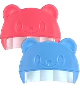 Toyvian 2Pcs Baby Hair Combs: Plastic Cute Cradle Cap Comb for Babies - Gentle Touch - Easy to Ho...