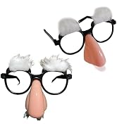SelHeng 2 Pcs Disguise Glasses With Funny Nose Add Fun To Your Celebrations Funny Glasses Spoof A...