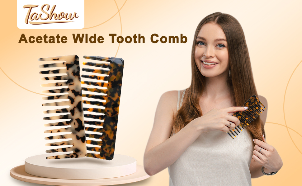 Acetate Wide Tooth Detangling Comb